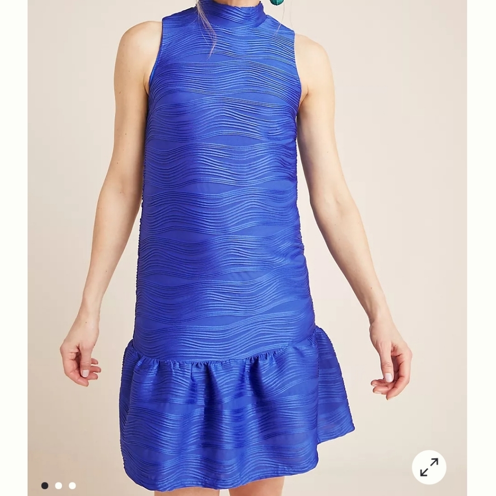 Mollie Textured Tiered Dress - Anthropologie